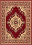 Malika Traditional Medallion Persian Floral Red Rug PA-110