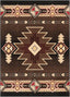 Dakota Tribal Aztec Southwestern Brown Rug PA-128