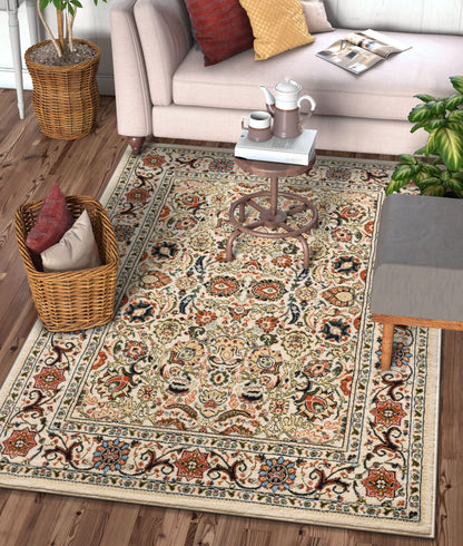 Tabriz Traditional Ivory Rug-PA-12