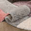 Meraki Modern Geometric Shag Lavendar Blush 3D Textured Thick & Soft Shag Rug PAB-18
