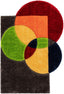 Gia Modern Geometric Shag Multi 3D Textured Thick & Soft Shag Rug PAB-31