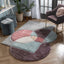 Gia Modern Geometric Shag Lavendar Light Blue 3D Textured Thick & Soft Shag Rug PAB-38