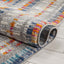 Merle Modern Geometric Border Light Blue Rug PAL-56