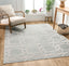 Tocha Modern Geometric Blue Flatweave Rug POR-86