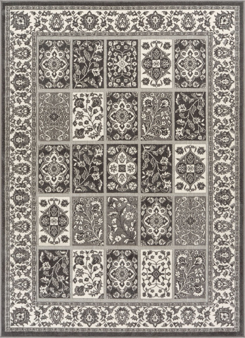 Ornamental Grey Traditional Rug PR-38
