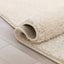 Chroma Glam Solid Ultra Soft Beige Multi-Textured Shimmer Pile Shag Rug RA-18