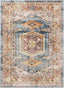 Roswell Bohemian Eclectic Aztec Blue Rug RO-166
