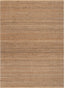 Laylani Farmhouse Solid Pattern Natural Color Hand-Braided Basket Weave Jute Rug ROM-32