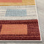 Tango Mid-Century Modern Geometric Squares Multi Distressed High-Low Rug RU-111
