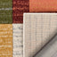 Tango Mid-Century Modern Geometric Squares Multi Distressed High-Low Rug RU-111