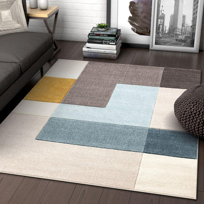 Constance Multi Contemporary Geometric Blocks Rug RU-122