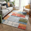 Jive Modern Abstract Geometric Arcs & Shapes Multi Distressed High-Low Rug RU-161