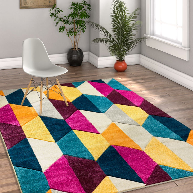 Martin Cream Mid-Century Modern Rug RU-18