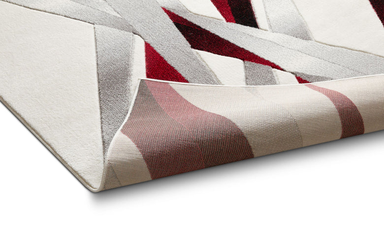 Lalu Red Modern Rug RU-90