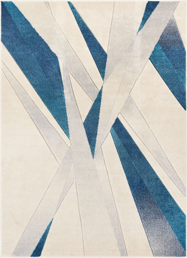 Lalu Blue Modern Rug RU-94