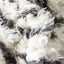 Yucca Modern Ethnic Shag Ivory Grey Soft Rug RUE-22
