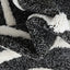 Lydia Contemporary Coastal Geometric Black High-Low Textured Rug SAL-103