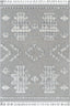 Savannah Tribal Geometric Pattern Ivory High-Low Textured Rug SAL-112
