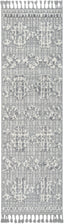 Savannah Tribal Geometric Pattern Grey High-Low Textured Rug SAL-117