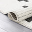Marguerite Contemporary Geometric Stripes Ivory High-Low Textured Rug SAL-122