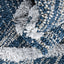 Willow Moroccan Lattice Trellis Blue High-Low Textured Rug SAL-24