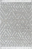 Willow Moroccan Lattice Trellis Grey High-Low Textured Rug SAL-27