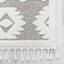 Addison Tribal Moroccan Diamond Pattern Beige High-Low Textured Rug SAL-42