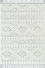 Eliana Tribal Geometric Chevron pattern Cream High-Low Textured Rug SAL-52