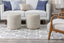 Avery Moroccan Lattice Trellis Cream High-Low Textured Rug SAL-62