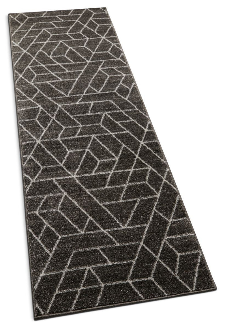 Tume Grey Modern Geometric Rug SE-127