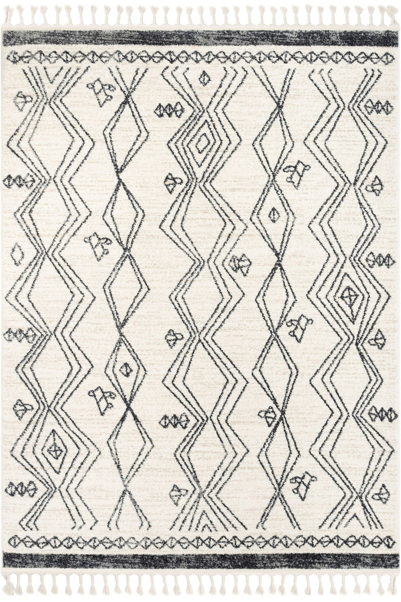 Darcy Modern Farmhouse Tribal Pattern Ivory Rug SE-232