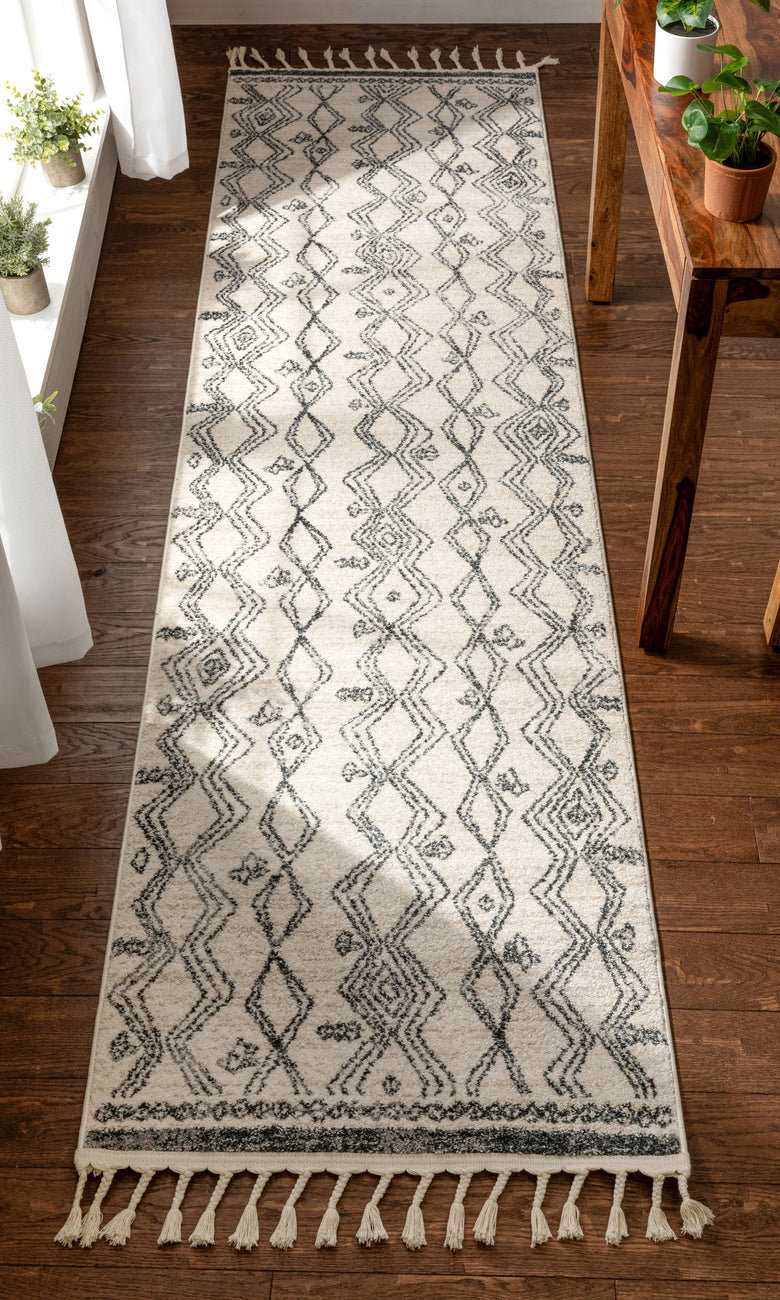 Darcy Modern Farmhouse Tribal Pattern Ivory Rug SE-232