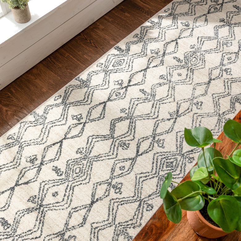 Darcy Modern Farmhouse Tribal Pattern Ivory Rug SE-232