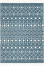 Transistora Nordic Tribal Trellis Pattern Blue Rug SE-284