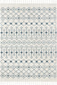 Transistora Nordic Tribal Trellis Pattern Light Blue Ivory Rug SE-286