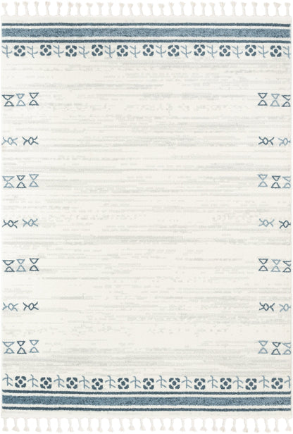 Capa Nordic Tribal Ivory Blue Rug SE-302