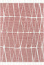 Crisscross Nordic Geometric Pattern Blush Ivory Rug SE-310