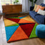 Rialto Modern Geometric Shag Multi 3D Textured Thick & Soft Shag Rug SF-121