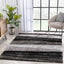 Apallo Modern Geometric Black 3D Textured Thick & Soft Shag Rug SF-143