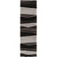 Apallo Modern Geometric Black 3D Textured Thick & Soft Shag Rug SF-143