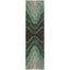 Luz Modern Geometric Green 3D Textured Thick & Soft Shag Rug SF-165