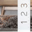 Luz Modern Geometric Grey Orange 3D Textured Thick & Soft Shag Rug SF-167