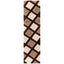 Posh Brown Modern Geometric 3D Textured Shag Rug SF-37