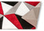 Venice Red Modern Geometric 3D Textured Shag Rug SF-40