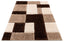 Escondido Brown Modern Geometric 3D Textured Shag Rug SF-67