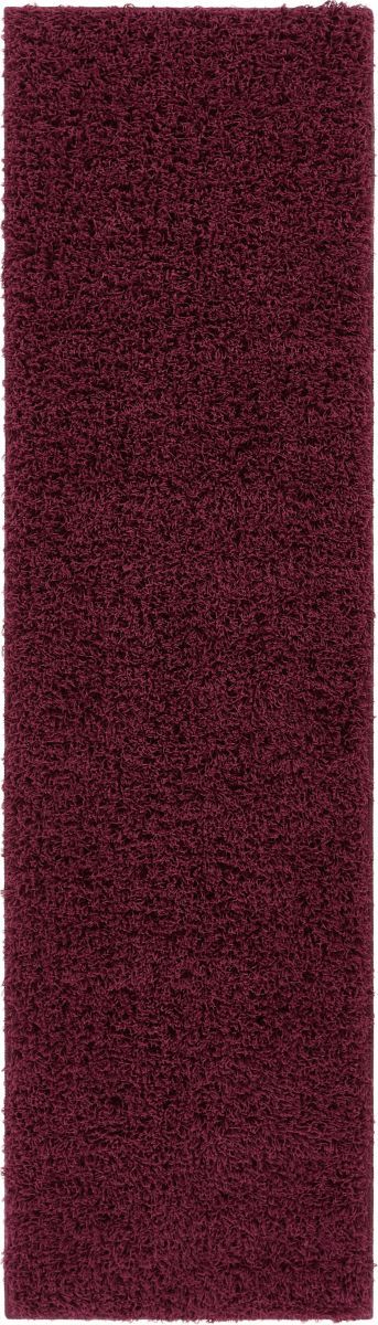 Enchanting Plum Modern Shag Rug TA-16