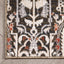Ahote Vintage Floral Damask Pattern Grey Textured Rug TEN-17