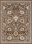 Creo Vintage Floral Oriental Persian Brown Textured Rug TEN-28