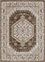 Namib Vintage Medallion Oriental Rust Textured Rug TEN-50