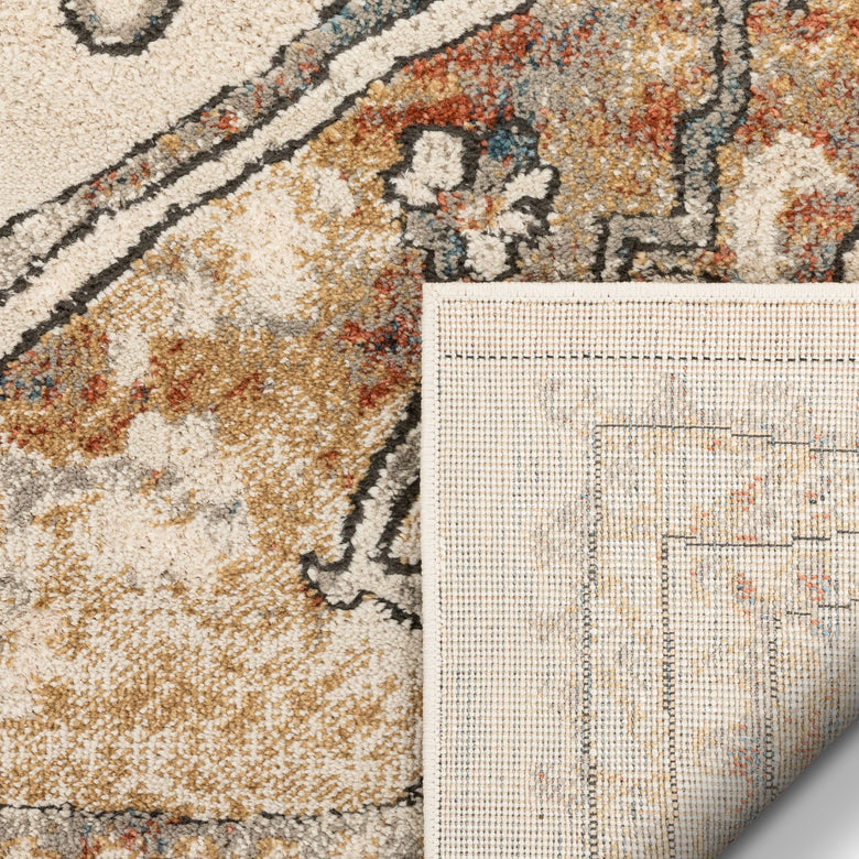 Aliz Vintage Medallion Aztec Rust Rug TK-90